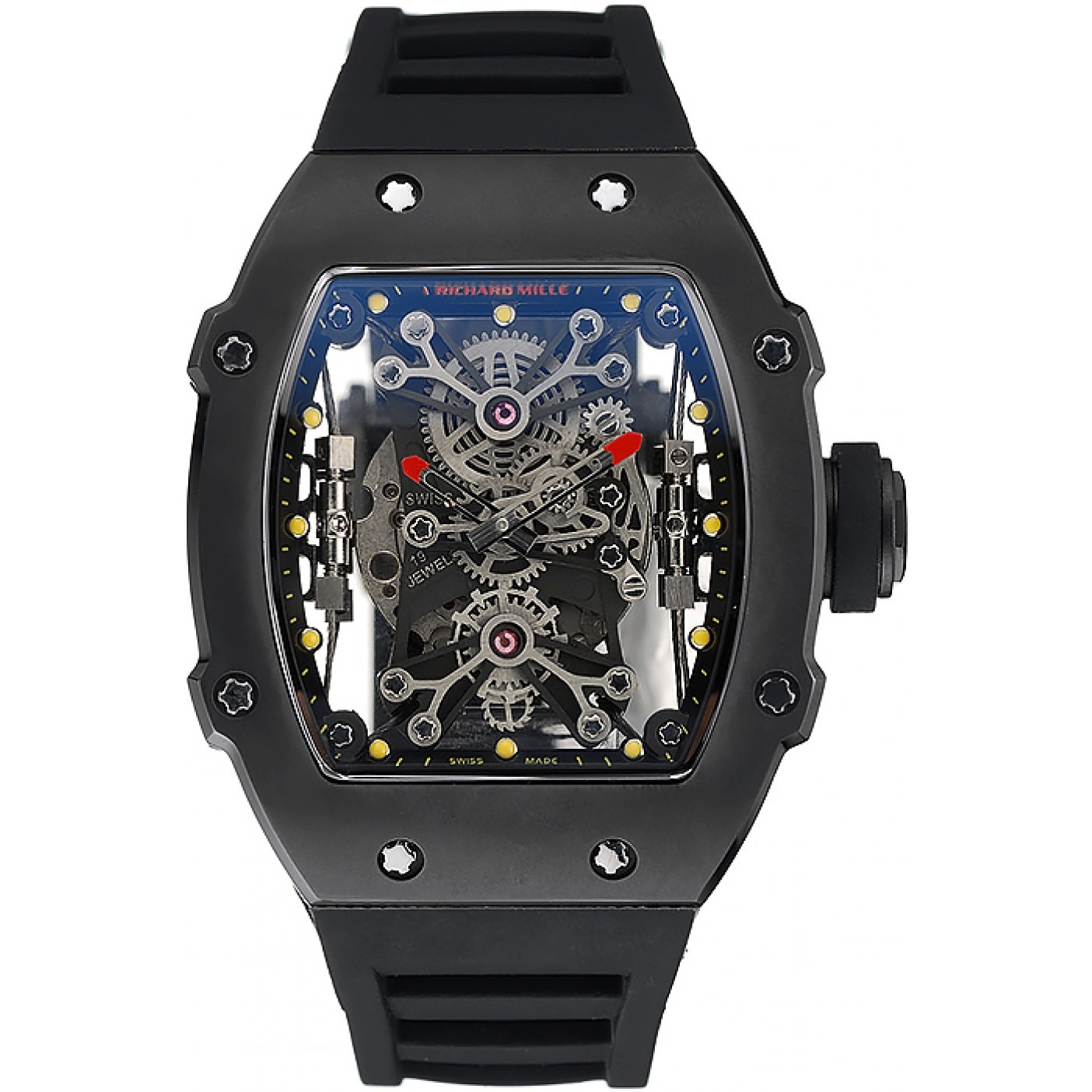 Richard Mille Tourbillion Rafael Nadal RM 27-01 Black Case Black Rubber Bracelet 1454253